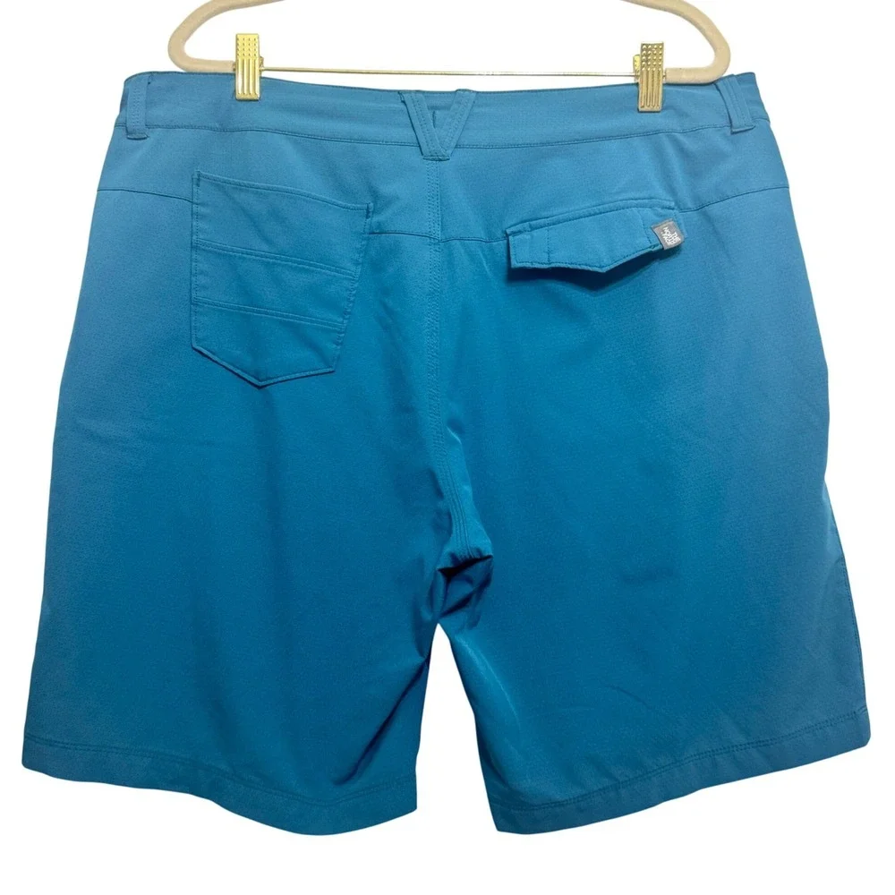 The North Face Hiking Shorts Mens 36 Blue Teal Regular Fit Technical‎ Outdoor